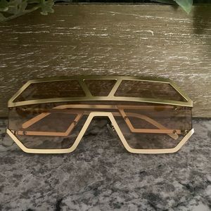 Vintage Luxury Retro Large Frame Sunglasses